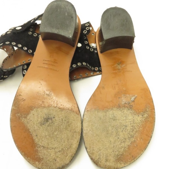 Isabel Marant Sandal Jaeryn Grommet-Studded Black - Picture 8 of 8